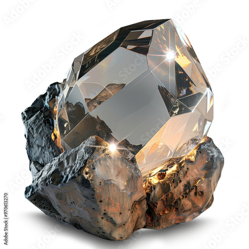 Carbon turning into diamonds