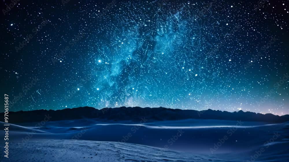 A breathtaking view of a desert landscape at night, illuminated by a sky full of stars and the Milky Way, A star-filled sky illuminating the desert night with its timeless beauty A breathtaking view of a desert landscape at night, illuminated by a sky full of stars and the Milky Way, A star-filled sky illuminating the desert night with its timeless beauty