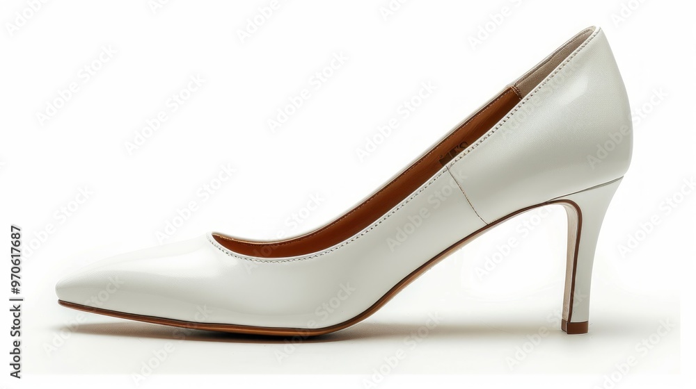 Shoe high heels on a white background Shoe high heels on a white background