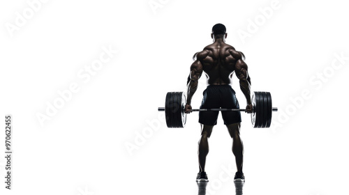 Weight Lifter Isolated on Transparent Background PNG