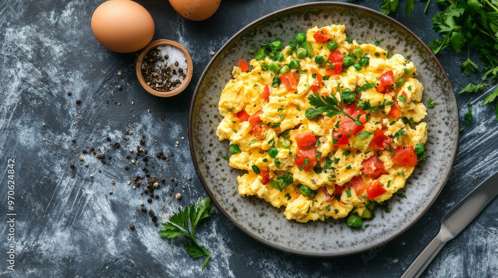 Enjoy a healthy and easy brunch with scrambled eggs and veggies! This simple recipe is perfect for a clean eating diet and makes a delicious, satisfying meal. Enjoy a healthy and easy brunch with scrambled eggs and veggies! This simple recipe is perfect for a clean eating diet and makes a delicious, satisfying meal.