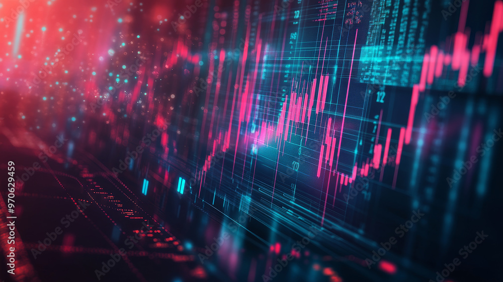 A background design with a pattern that represents the stock market, finance, and investments. A background design with a pattern that represents the stock market, finance, and investments.