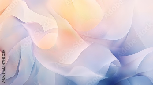 Picture an abstract background with layered, translucent shapes and blended colors.