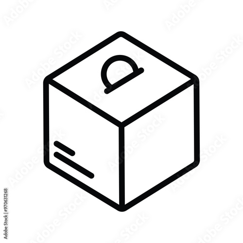 charity icon line vector design in trendy style