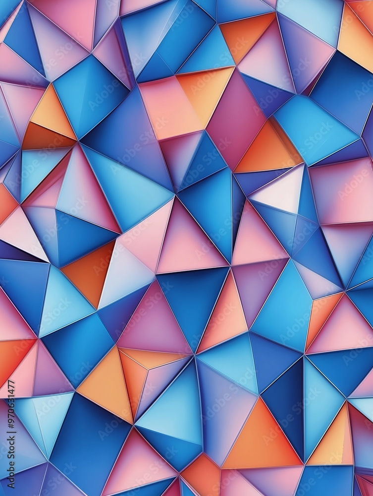 Obraz premium A high quality 3D triangle design