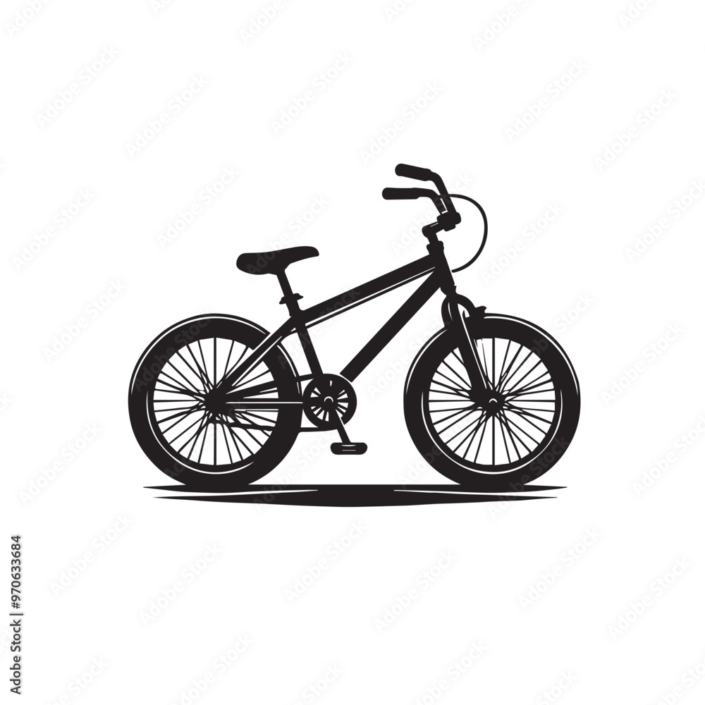 Fototapeta premium Bicycle vector illustration. Bicycle logo, icon vector design isolated on white background.
