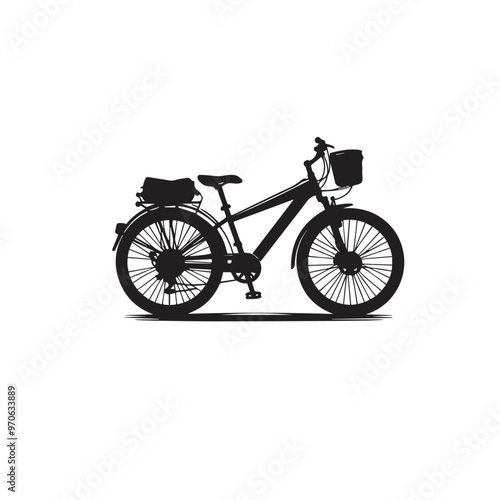 Bicycle vector illustration. Bicycle logo, icon vector design isolated on white background.