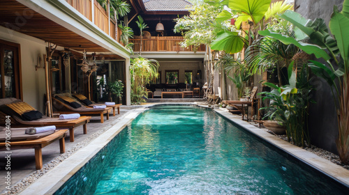 Wallpaper Mural The hotel in Bali felt really cool and happy inside. It had a fancy and beautiful design that made it feel special. Torontodigital.ca