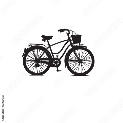 Bicycle vector illustration. Bicycle logo, icon vector design isolated on white background.