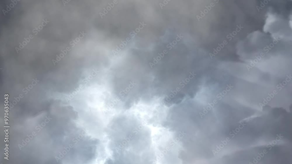 Night sky with lightning thunderstorm 4k. Night sky with lightning thunderstorm 4k.