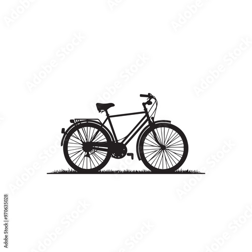 Bicycle vector illustration. Bicycle logo, icon vector design isolated on white background.