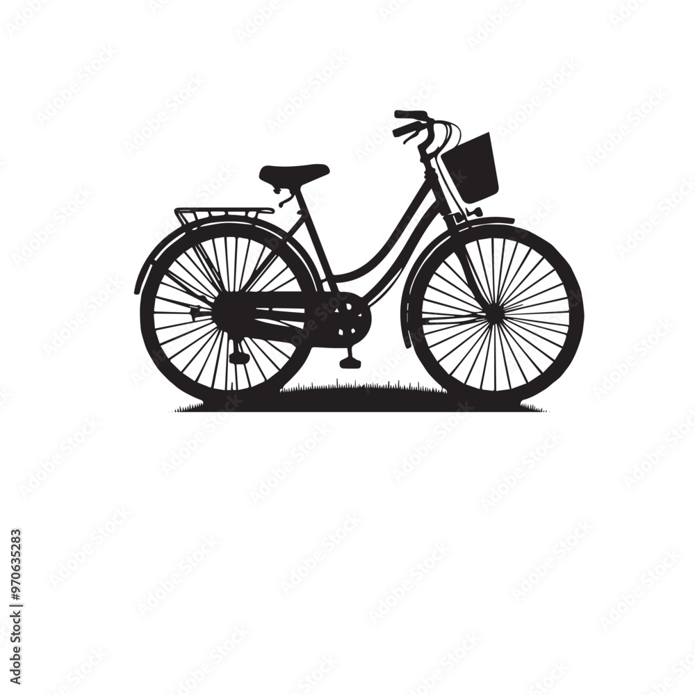 Fototapeta premium Bicycle vector illustration. Bicycle logo, icon vector design isolated on white background.