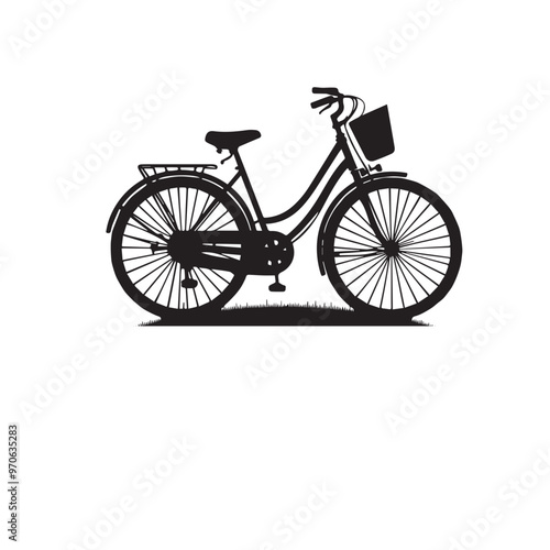 Bicycle vector illustration. Bicycle logo, icon vector design isolated on white background.