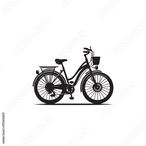 Bicycle vector illustration. Bicycle logo, icon vector design isolated on white background.