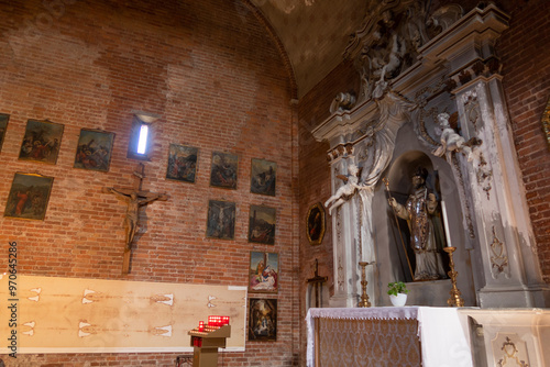 Obraz na płótnie Pavia San Lanfranco church rural rock ancient vision panorama w salonie