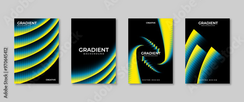 Minimalist gradient poster, suitable for wall decoration, covers, backgrounds and others