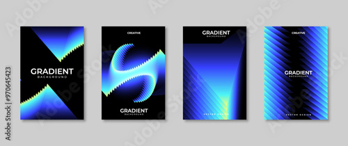 Minimalist gradient poster, suitable for wall decoration, covers, backgrounds and others