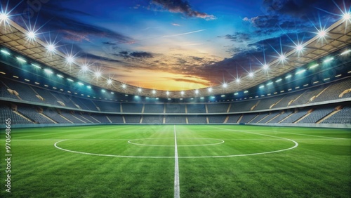 Soccer field stadium background, soccer, stadium, sports, field, green, grass, game, competition, arena, athletes, fans