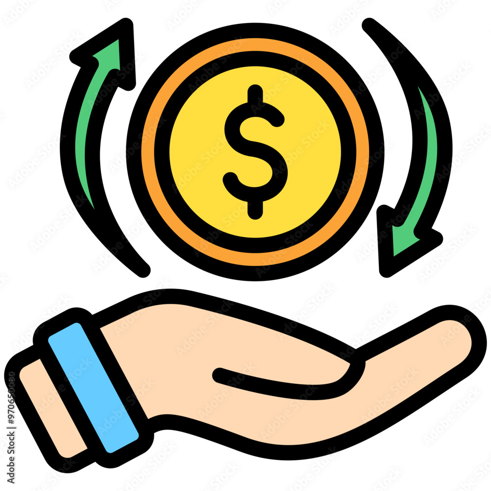 Liquidity lineal multi color icon. related to education, business, economy, financial theme. best for UI, UX, app and web development. Liquidity lineal multi color icon. related to education, business, economy, financial theme. best for UI, UX, app and web development.