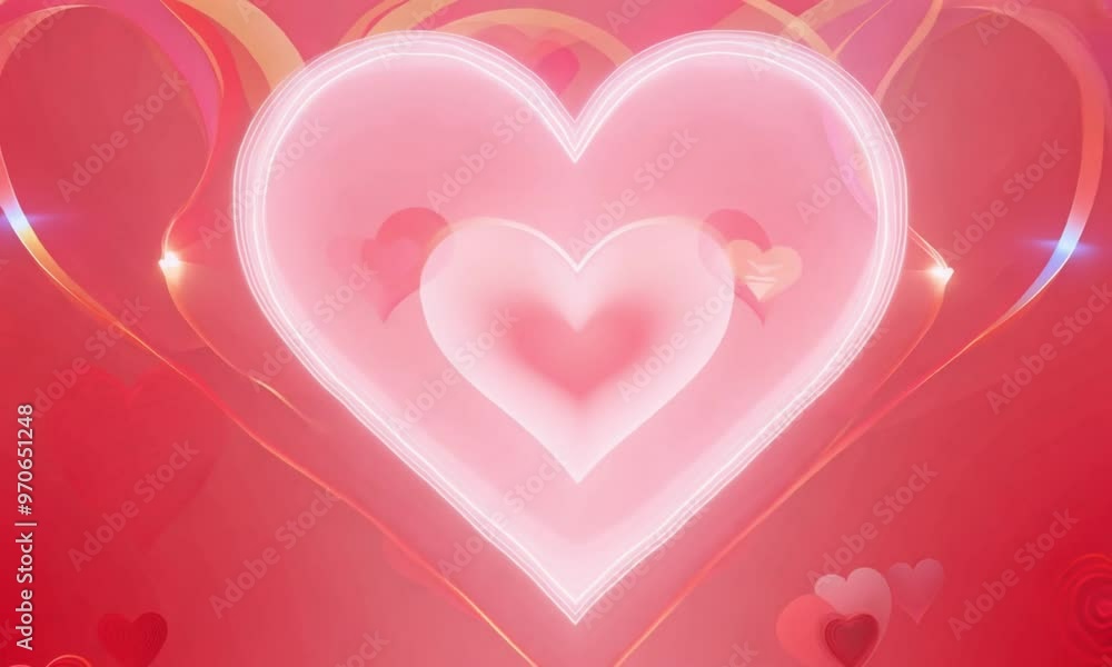 pink heart background