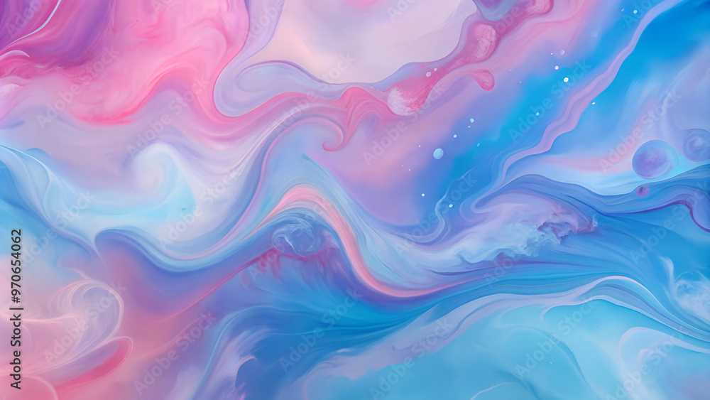 Abstract fluid art background, marbled patterns in vibrant blues and pinks Abstract fluid art background, marbled patterns in vibrant blues and pinks