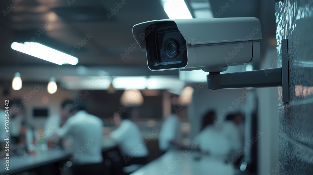 Security Camera in a Restaurant. Security Camera in a Restaurant.