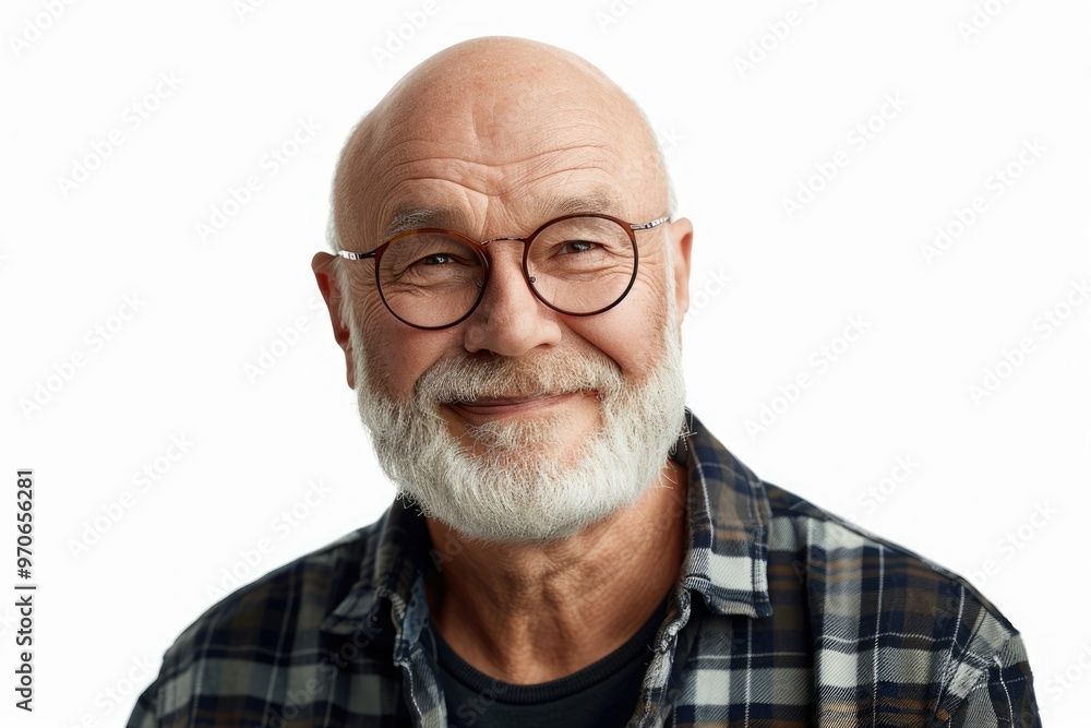 Happy mature man isolated on white background portrait. Happy mature man isolated on white background portrait.