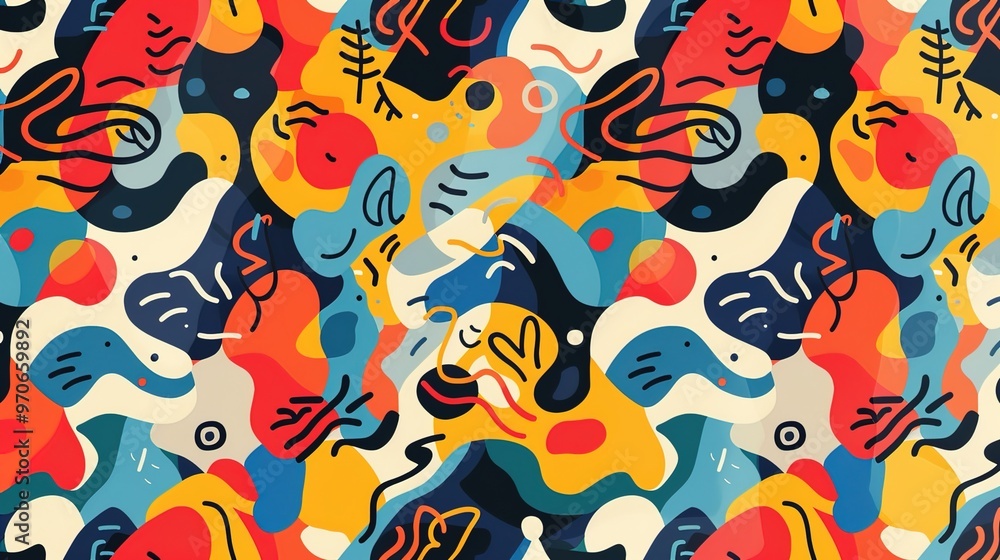 Abstract shape pattern wallpaper Abstract shape pattern wallpaper
