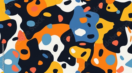 Abstract shape pattern wallpaper