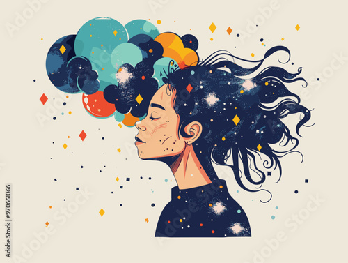 Abstract Mind-Bubble: A Doodle Journey into the Creative Realm