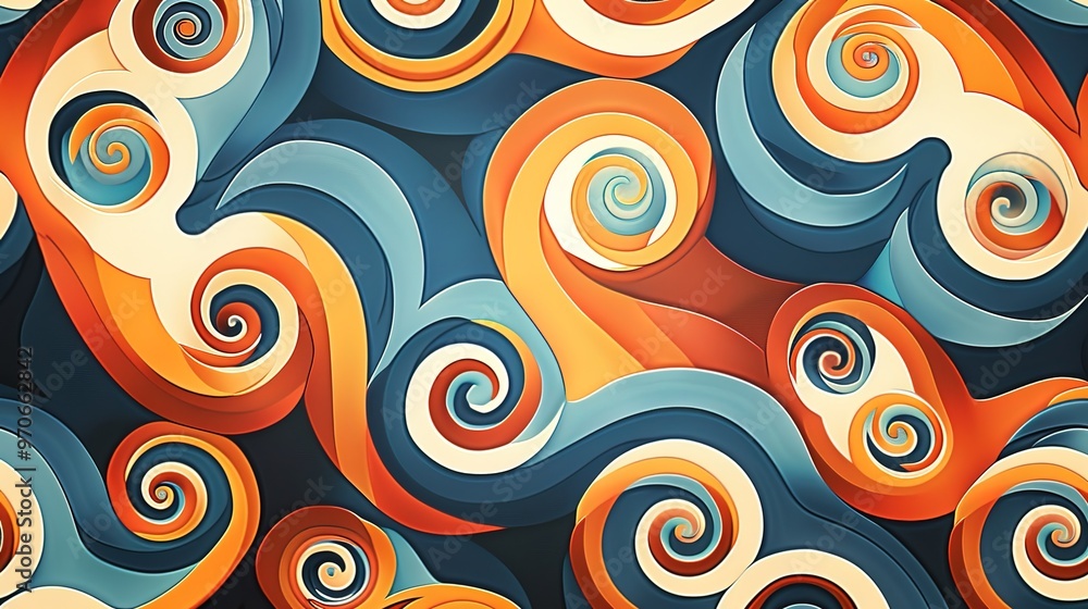 Spiral pattern wallpaper Spiral pattern wallpaper