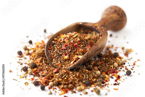 A fresh Jerk seasoning and Jerk seasoning Power isolated on white