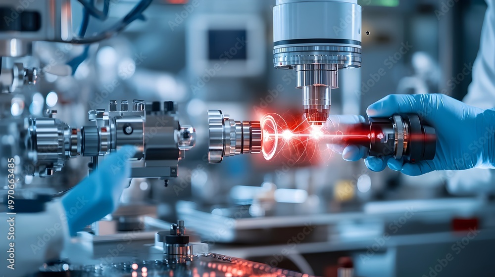 Precision Laser Emission Monitored by Scientific Instruments in Laboratory Setting Precision Laser Emission Monitored by Scientific Instruments in Laboratory Setting