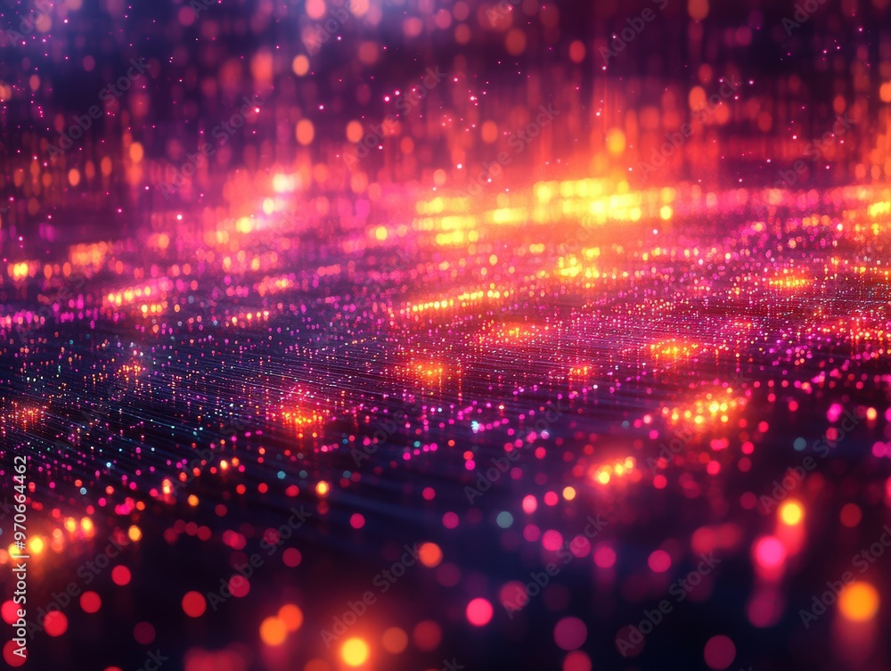 Futuristic Glowing Digital Network Futuristic Glowing Digital Network
