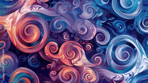 Swirl pattern wallpaper