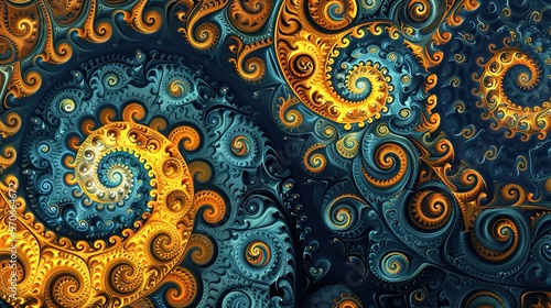 Swirl pattern wallpaper