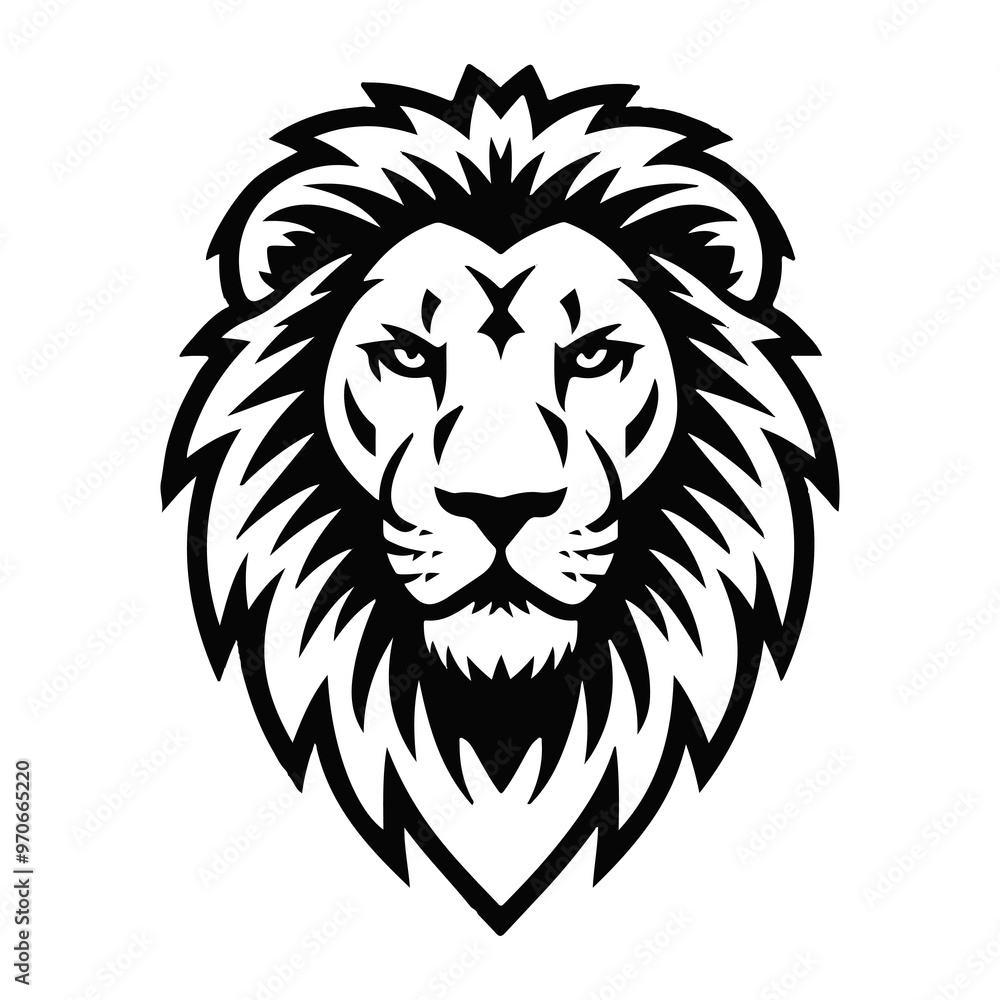 lion head vector Generated AI lion head vector Generated AI