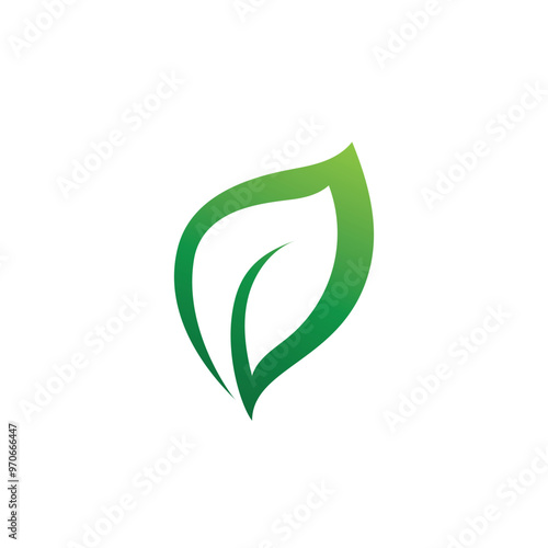 Leaf green nature logo and symbol vector