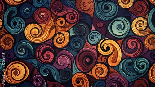 Swirl pattern wallpaper