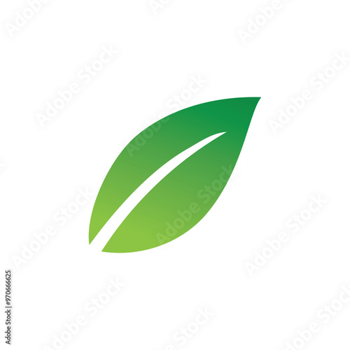 Leaf green nature logo and symbol vector