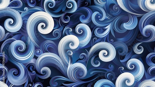 Swirl pattern wallpaper