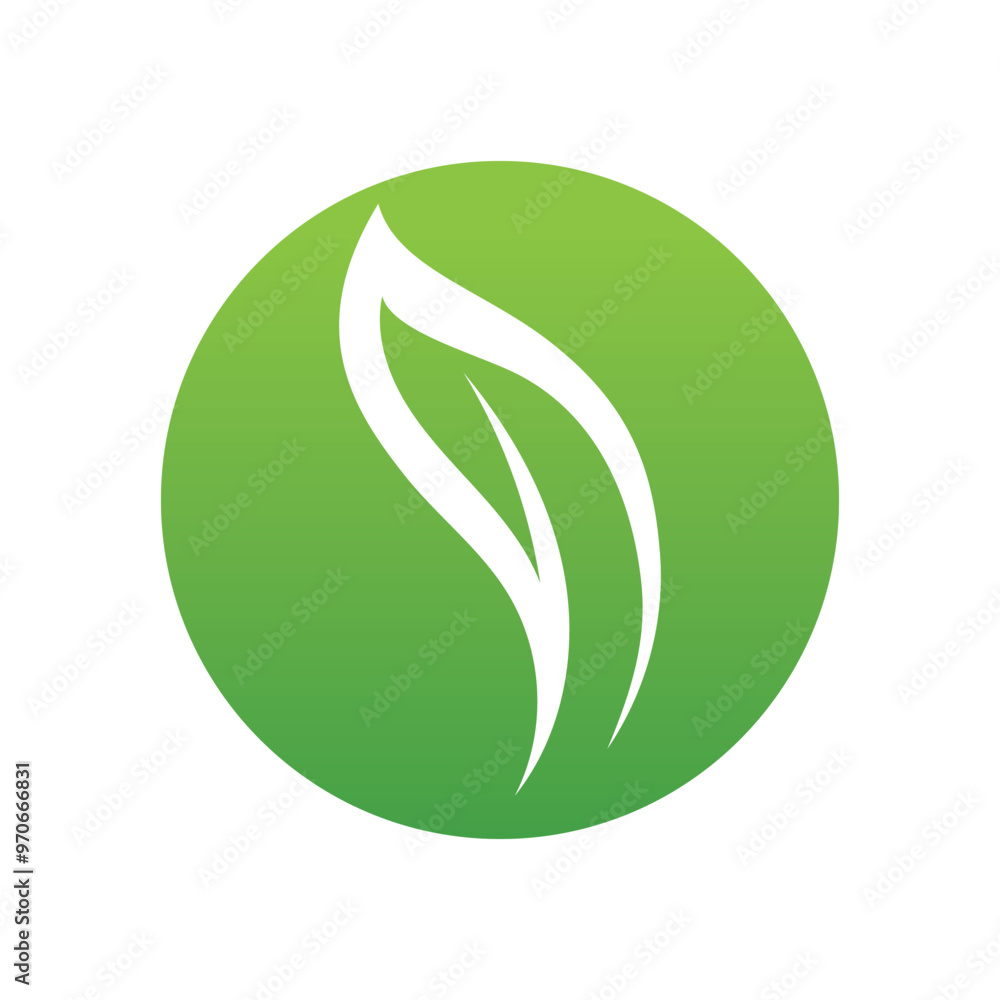 Leaf green nature logo and symbol vector Leaf green nature logo and symbol vector