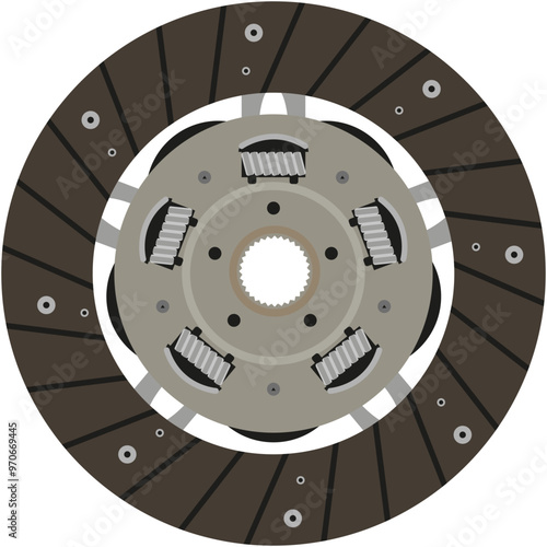 Clutch Disc Vector Illustration