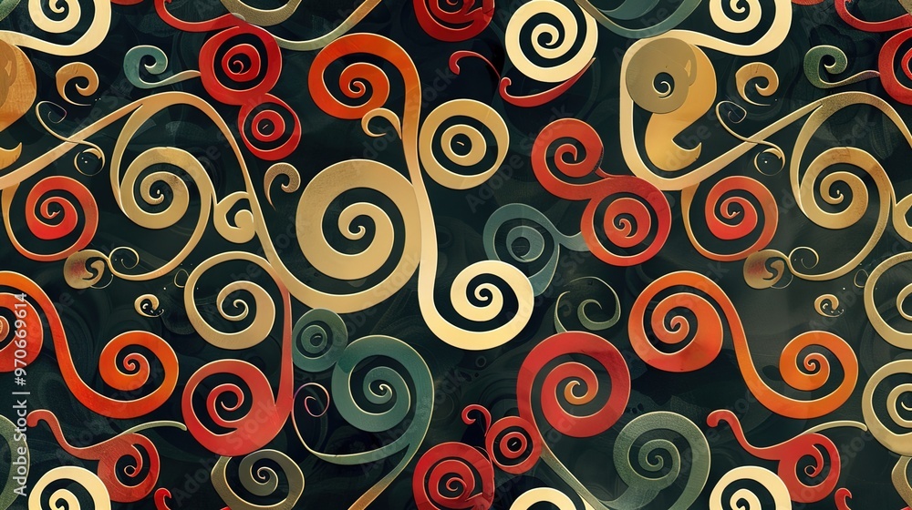Fototapeta premium swirl pattern wallpaper