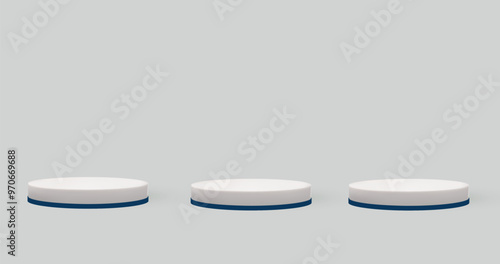 white pills on blue background