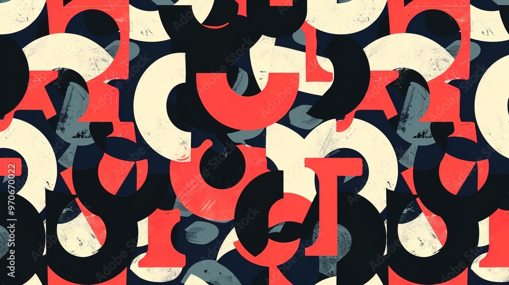 Bold typography pattern wallpaper Bold typography pattern wallpaper