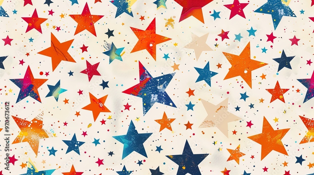 Star pattern seamless wallpaper Star pattern seamless wallpaper