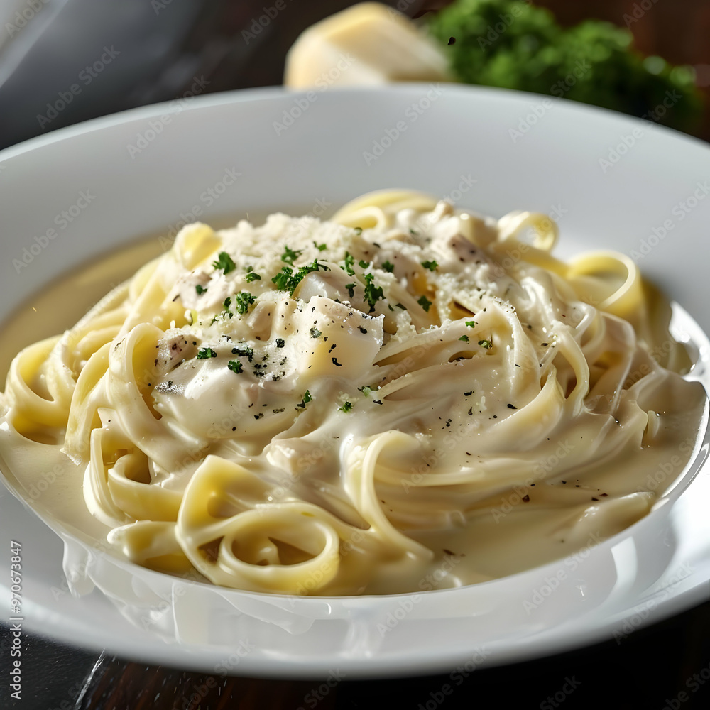 Creamy Chicken Alfredo Pasta Photo Creamy Chicken Alfredo Pasta Photo