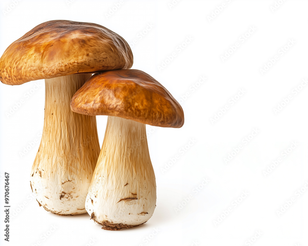 boletus mushrooms isolated on white background boletus mushrooms isolated on white background