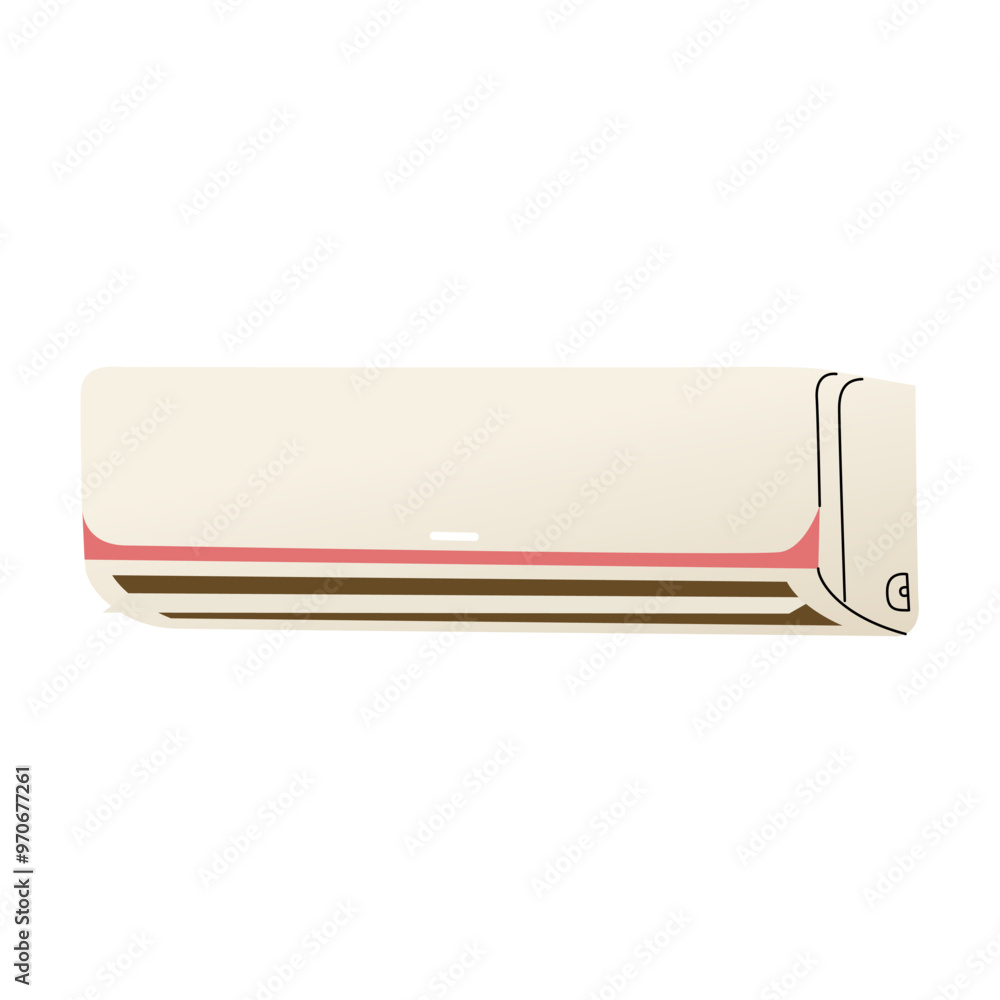 Air conditioner for indoor climate control. Cooling or heating the air in your home or office. Rescue from the summer heat. Vector illustration isolated on a transparent background. Air conditioner for indoor climate control. Cooling or heating the air in your home or office. Rescue from the summer heat. Vector illustration isolated on a transparent background.